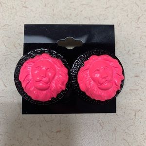 3 for $10 neon lions head earrings NEW